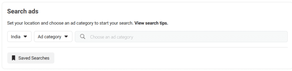 Facebook ads library